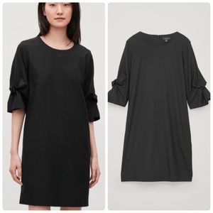 COS Drape-Sleeved Wool Dress